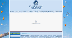 Desktop Screenshot of anandamayeehotel.com